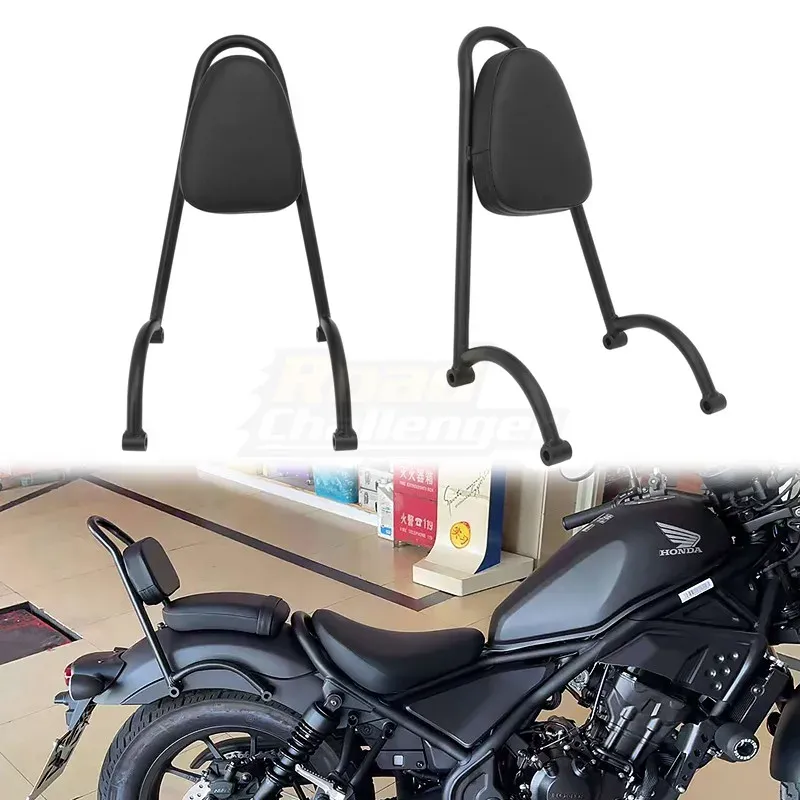 Respaldo trasero / Sissy negro para Honda Rebel CMX500 CMX300 2017 2018 2019 2020 2021 2022 2023