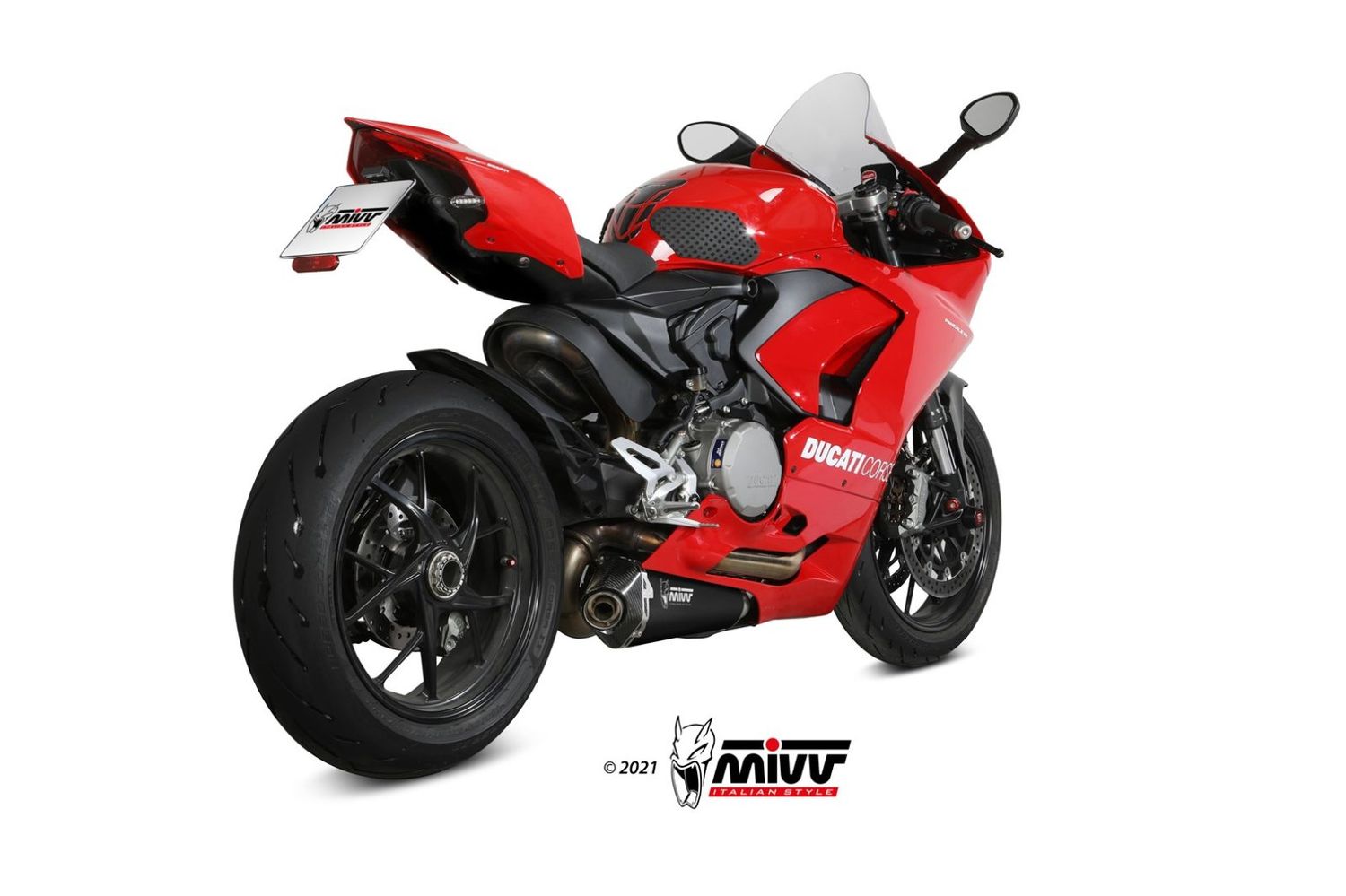 Escape Mivv DELTA RACE INOX NEGRO DUCATI PANIGALE V2 2020 > 2024 D.046.LDRB