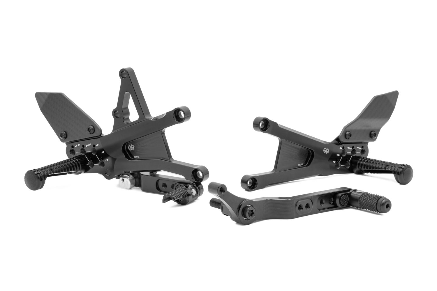 Estriberas GILLES TOOLING TRIUMPH STREET TRIPLE 765 RS 2023- REARSET FXR2 BLACK
