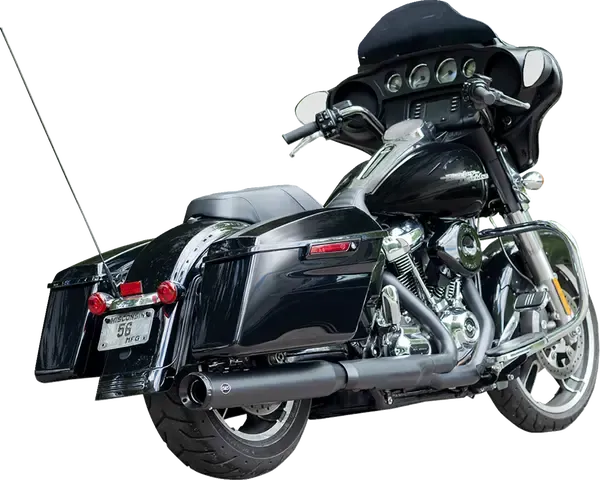 Escape S&S CYCLE MUFFLER KIT 2-1 FOR OEM EU HEADER - 4,5 Escape S&S CYCLE MUFFLER KIT 2-1 FOR OEM EU HEADER - 4,5" - M8 17-UP - HARLEY DAVIDSON - BLACK