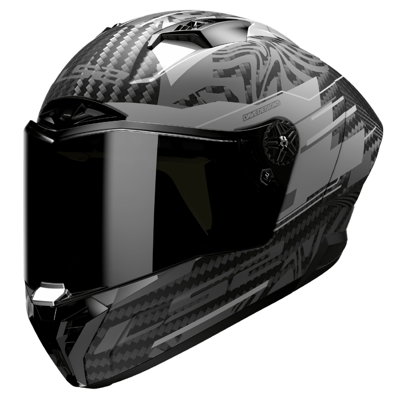 Casco Integral LS2 FF805 Thunder GP AERO Carbon Aero POLAR Negro mate