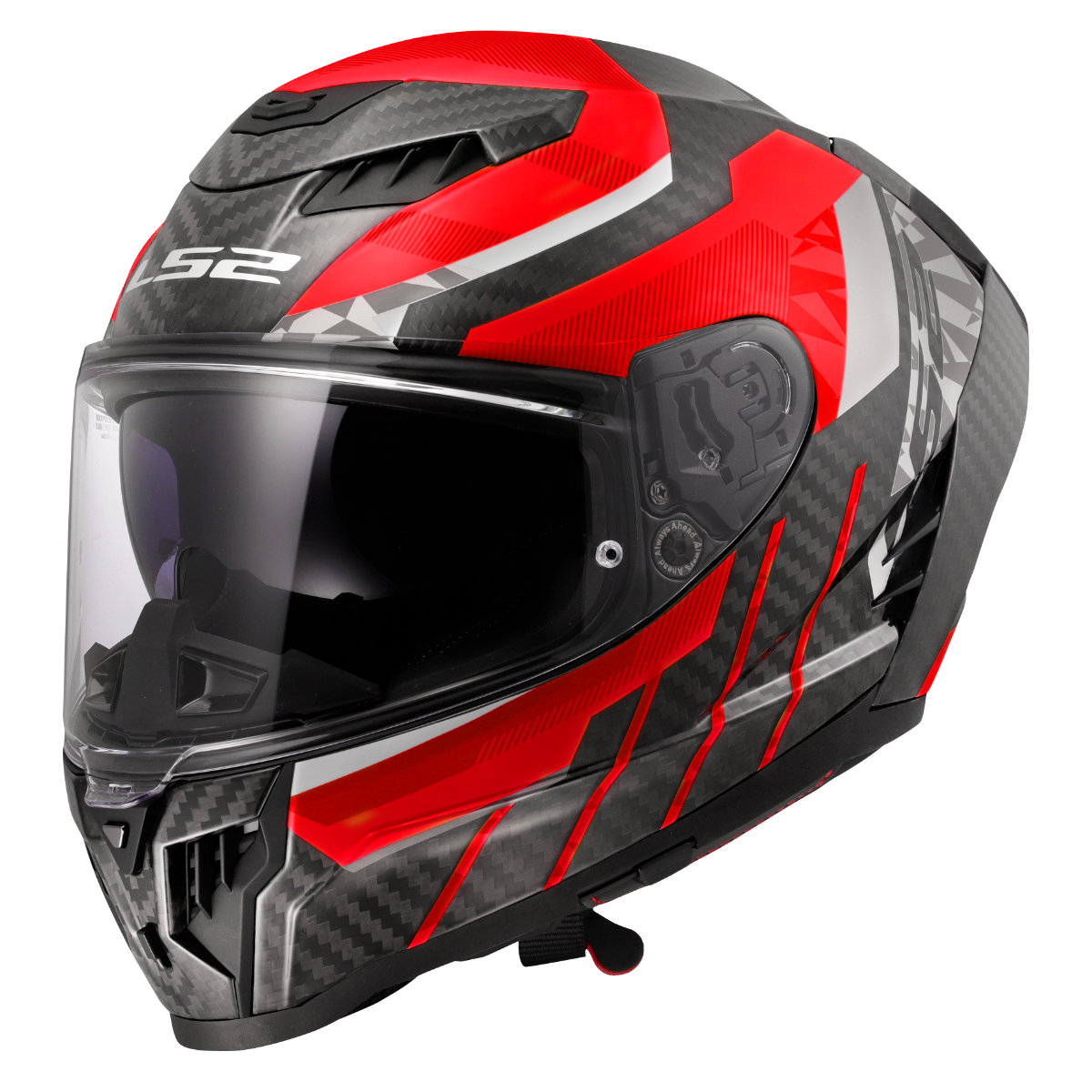 Casco Integral LS2 FF807 DRAGON TRAX Carbono/Rojo