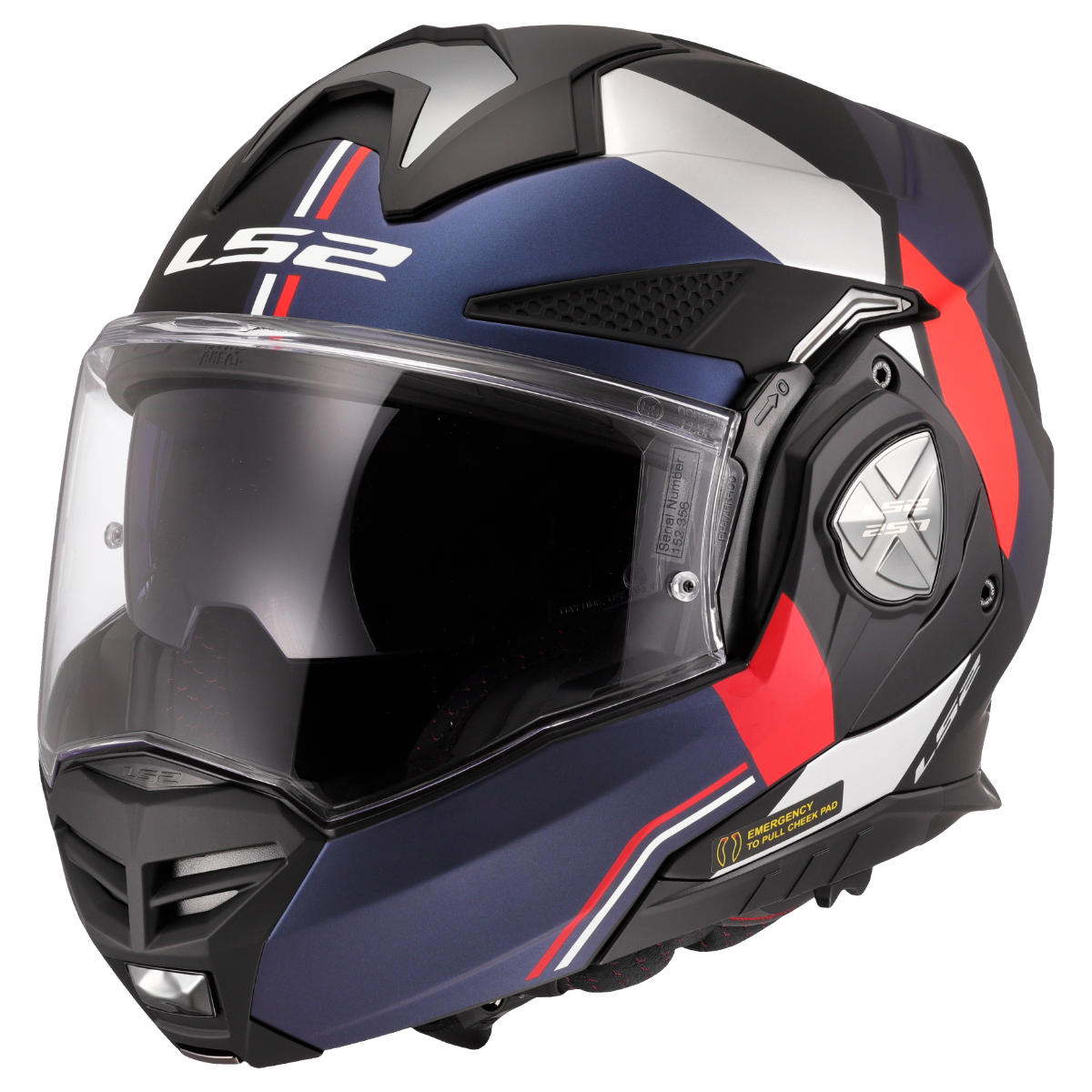 Casco Modular LS2 FF901 Advant X ULTRA Azul/Rojo mate