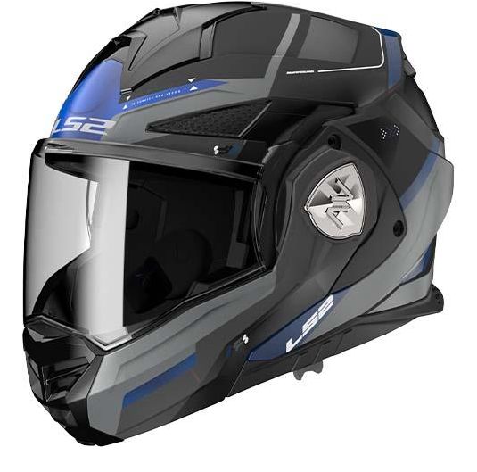 Casco Modular LS2 FF901 Advant X Spectrum Negro/Titanio/Azul Mate