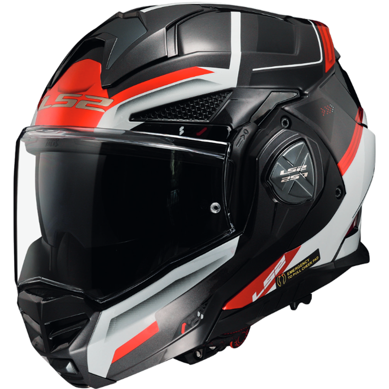 Casco Modular LS2 FF901 Advant X Spectrum Negro/Blanco/Rojo Mate