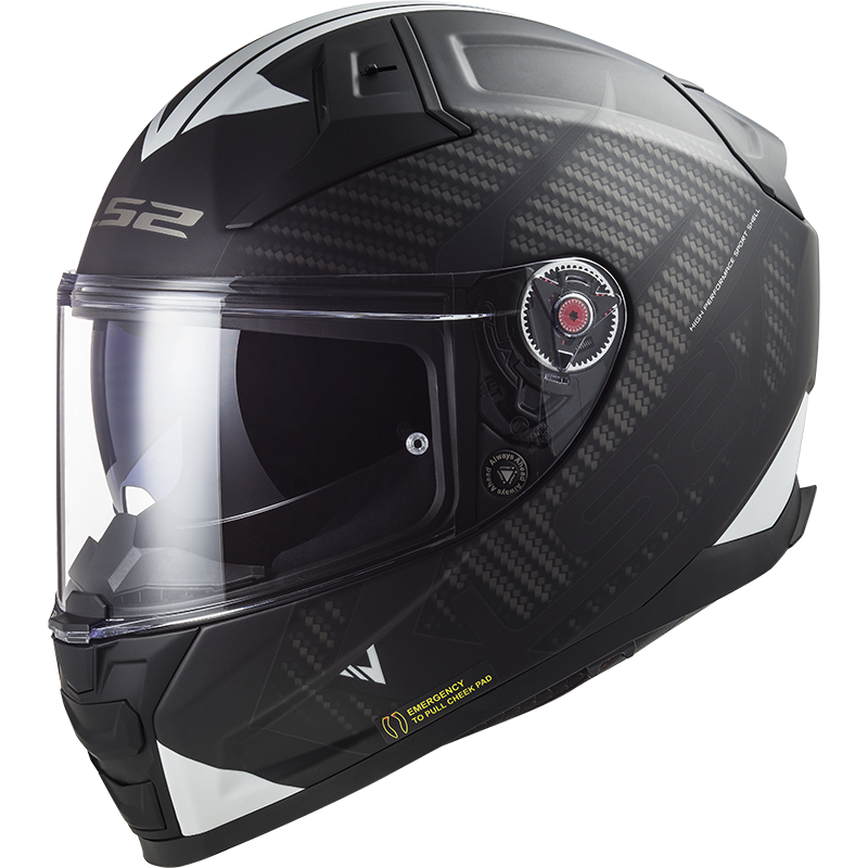 Casco Integral LS2 FF811 Vector II Splitter Negro/Blanco