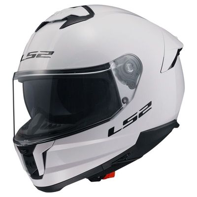 Casco integral LS2 FF808 Stream II Solid Blanco brillo