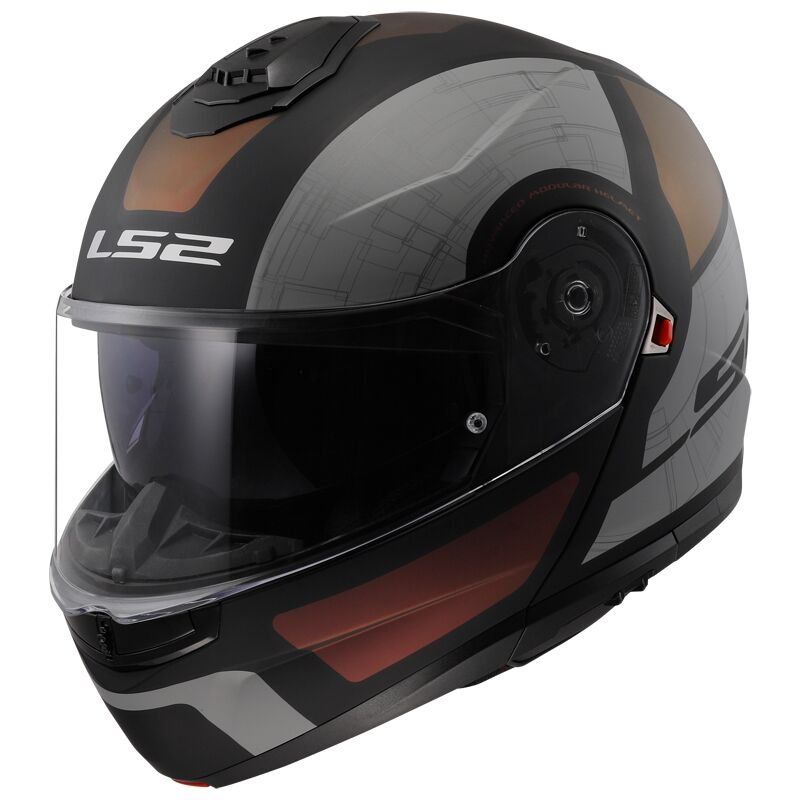 Casco Modular LS2 FF908 Strobe II Orion Negro mate Violeta Azul