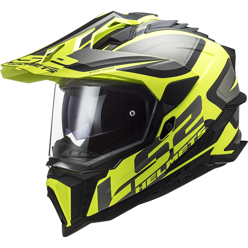 Casco Adventure LS2 MX701 Explorer Alter Negro H-V Amarillo