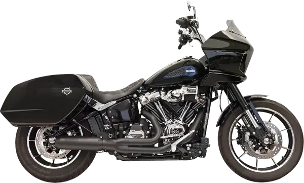 Sistema de escape 2 en 1 con silenciador Superbike BASSANI XHAUST EXHAUST 2-1 SUPERBIKE MUFFLER - SFTL 22-UP - BLACK