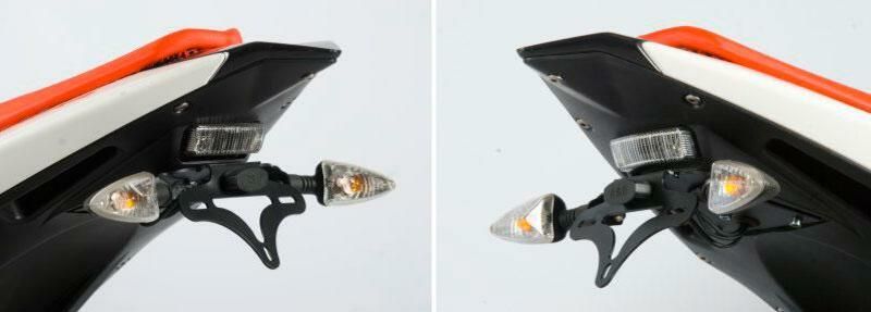 Porta matrículas R&G RACING para  Derbi GPR125 2010 en adelante