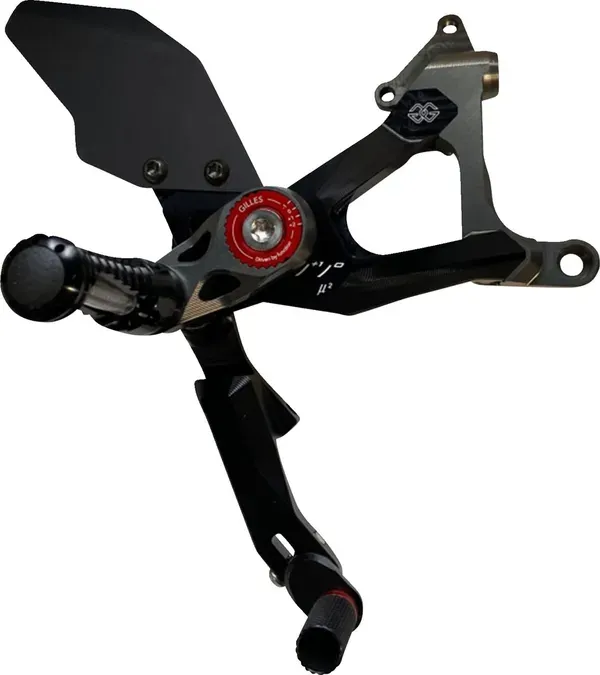 Estriberas GILLES TOOLING DUCATI STREETFIGHTER V4 / V4S REARSET MUE2 BLACK Estriberas GILLES TOOLING DUCATI STREETFIGHTER V4 / V4S REARSET MUE2 BLACK