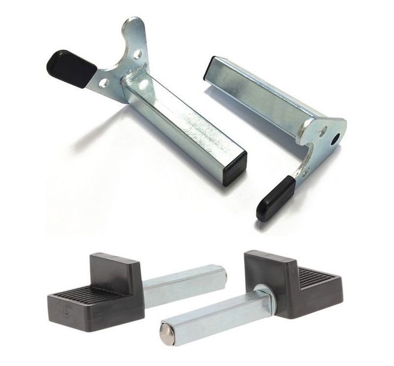 Soportes "L" and "V" para caballete trasero universal