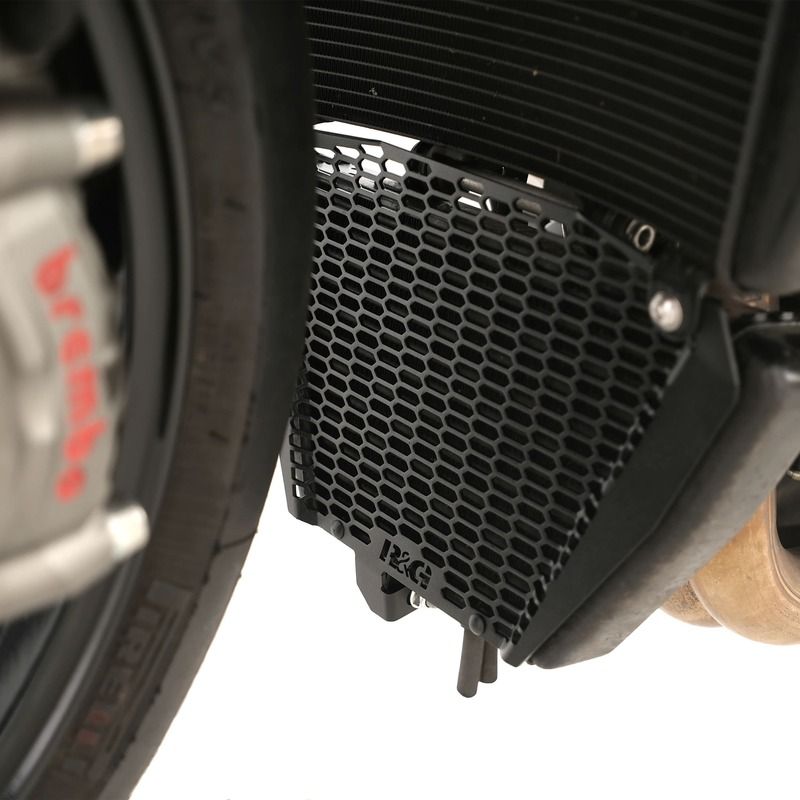 Protector de radiador de aceite R&G RACING Pro - aluminio APRILIA TUONO 1100 V4 Protector de radiador de aceite R&G RACING Pro - aluminio APRILIA TUONO 1100 V4