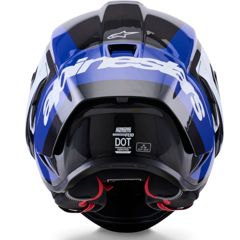 CASCO ALPINESTARS SUPERTECH R10 ARIUS ECE06/DOT FULL NEGRO-AZUL