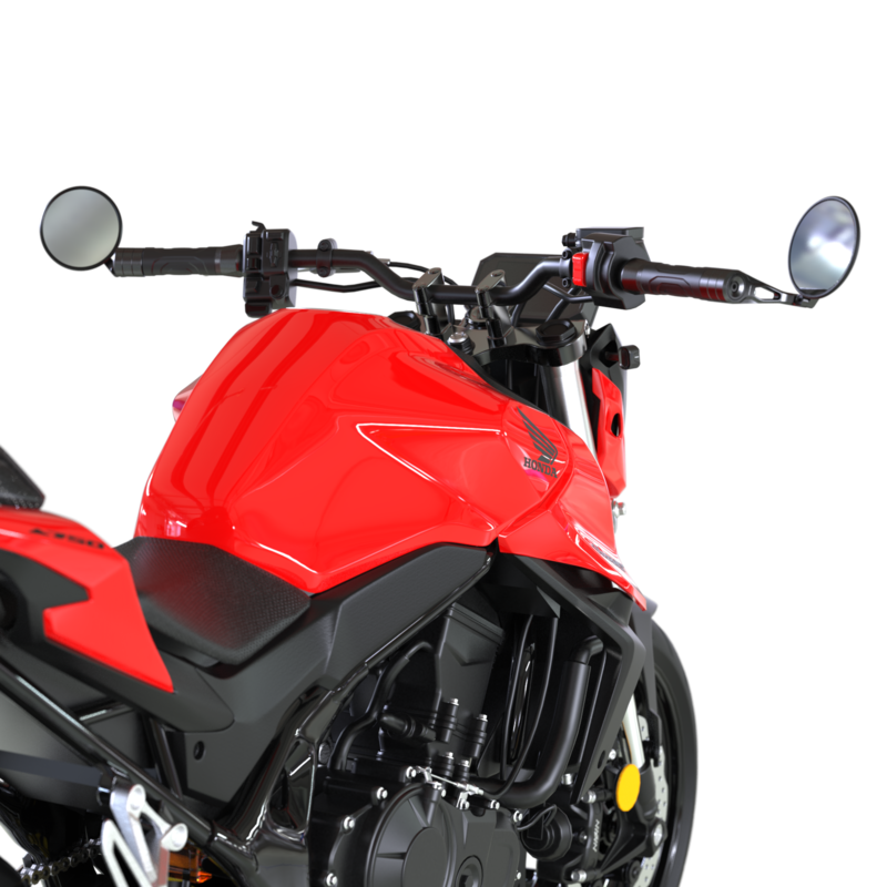 Retrovisor para extremos de manillar HIGHSIDER smart Circula-S Force-Evo Homologado