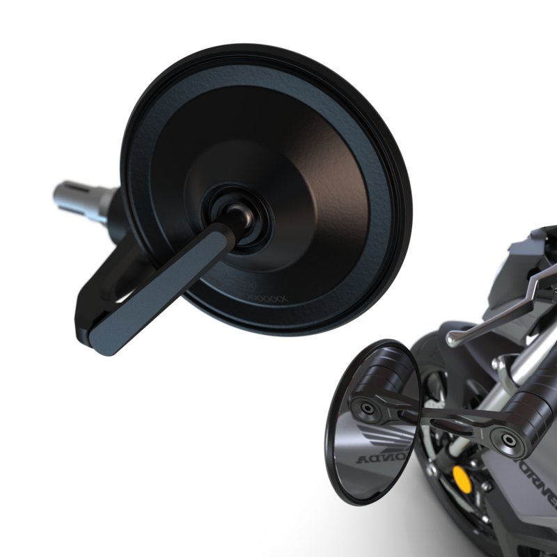 Retrovisor para extremos de manillar HIGHSIDER smart Circula-S Force-Evo Homologado Retrovisor para extremos de manillar HIGHSIDER smart Circula-S Force-Evo Homologado