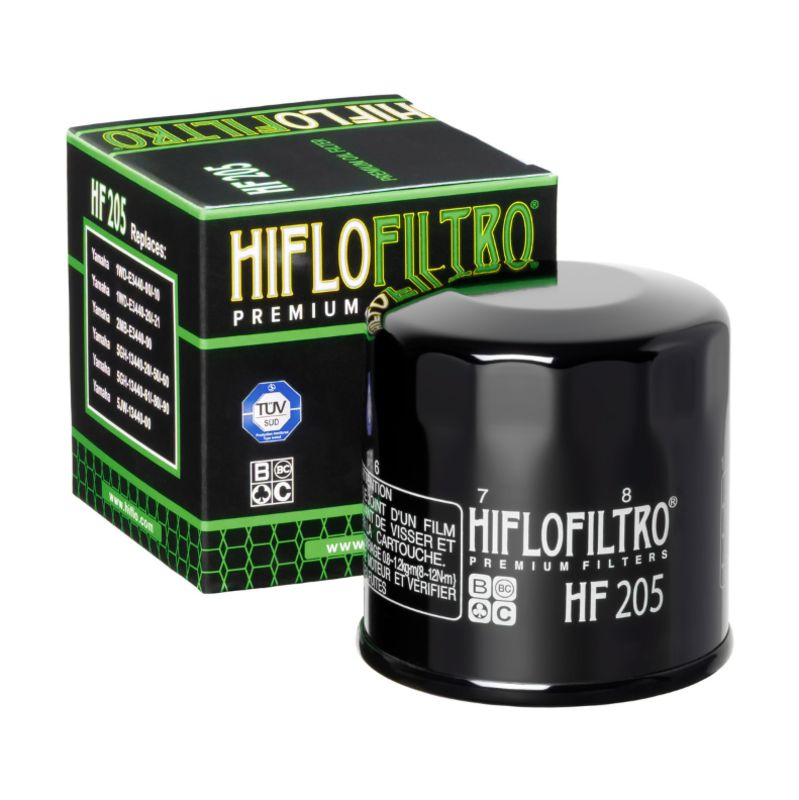 Filtro de aceite HIFLOFILTRO - HF205 para Yamaha MT / YXZ / YZR / TRACER / TENERE Filtro de aceite HIFLOFILTRO - HF205 para Yamaha MT / YXZ / YZR / TRACER / TENERE