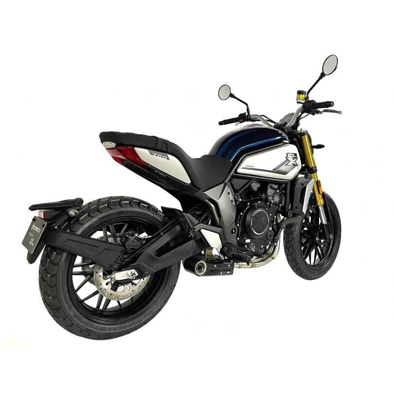 Escape completo IXIL SX1 no homologado en acero inox. para CF MOTO 700 CL-X HERITAGE 19-23 Escape completo IXIL SX1 no homologado en acero inox. para CF MOTO 700 CL-X HERITAGE 19-23