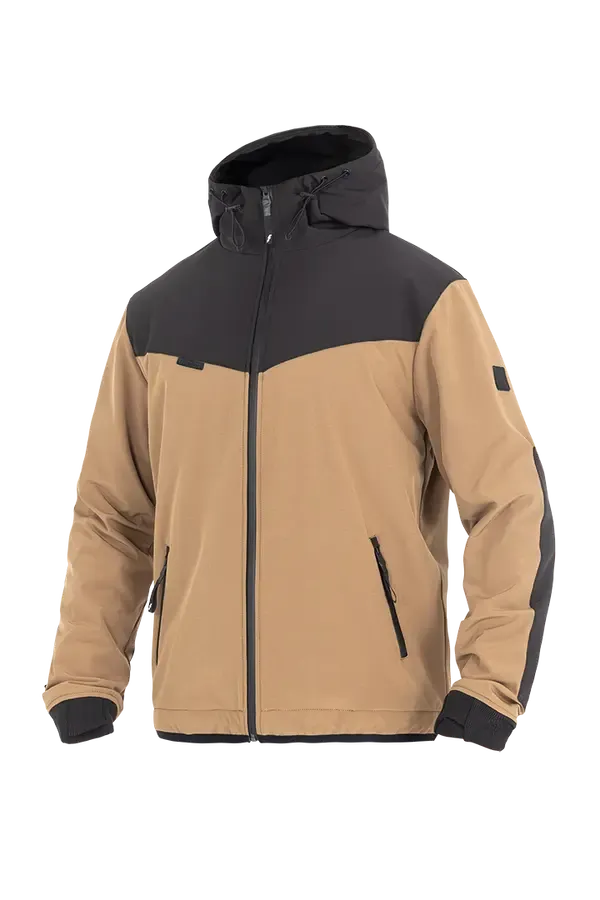 JOHN DOE JACKET HOOD XTM V3 RIP STOP SOFTSHELL DESERT/BLACK