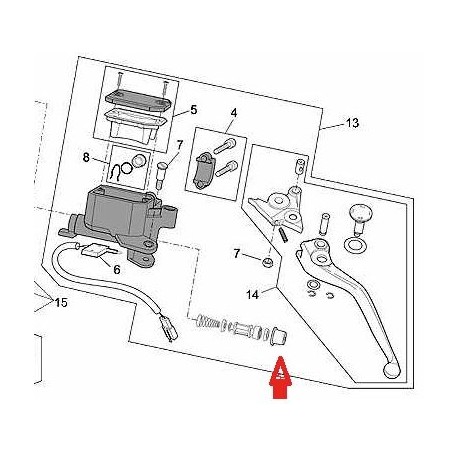 Guardapolvo de bomba Brembo Axial