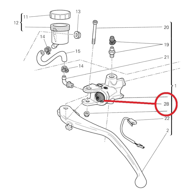 Guardapolvo de bomba de freno y embrague Radial Brembo