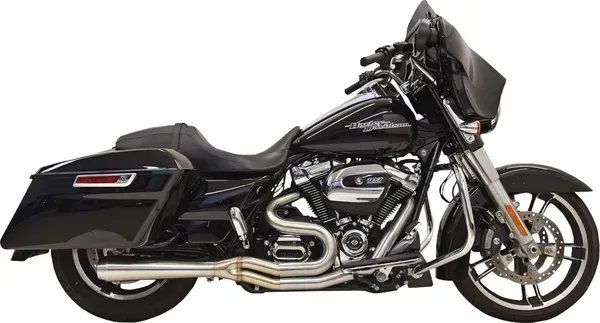 Sistema de escape Road Rage III 2:1 BASSANI XHAUST EXHAUST 2-1 ROAD RAGE MEGAPHONE MID - FLH 17-UP - STAINLESS
