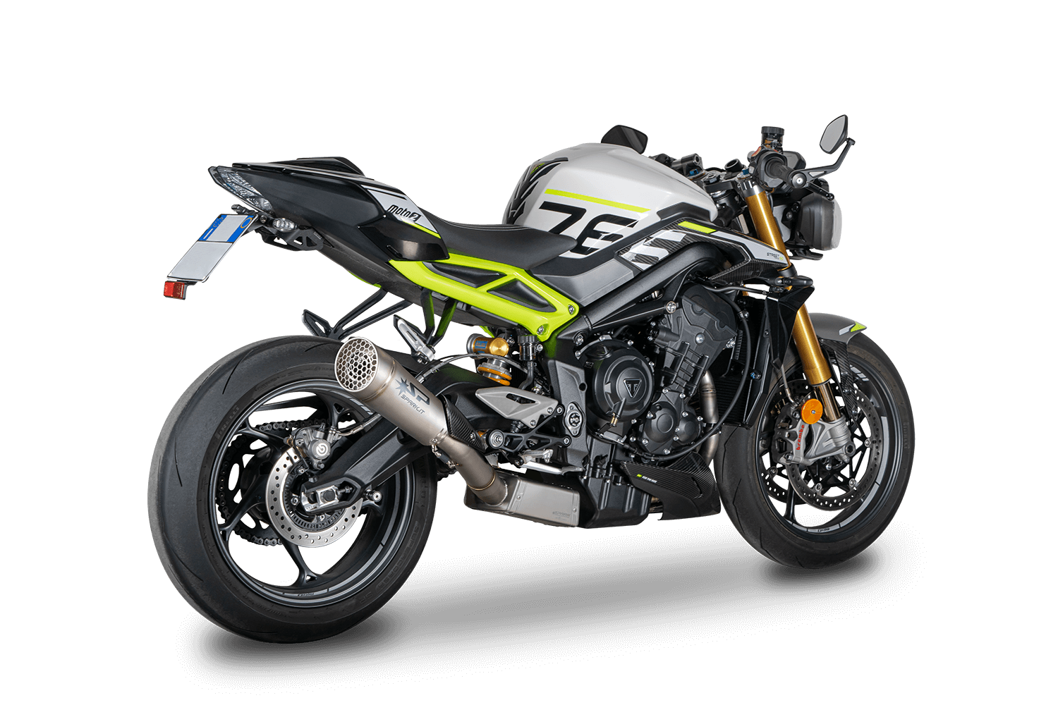 Sistema de escape para Triumph Street Triple 765 2023-2024 Spark Grid-O Euro5 Full Exhaust
