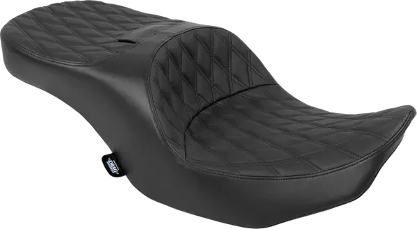 Asiento Freedom Touring para HD FL DRAG SPECIALTIES SEAT FREEDOM 2-UP FORWARD DOUBLE DIAMOND LEATHER SOLAR