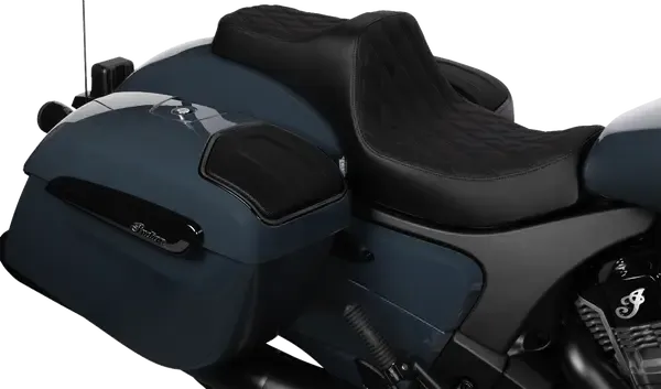 Asiento Predator III DRAG SPECIALTIES SEAT PREDATOR III 2-UP DOUBLE DIAMOND para Indian