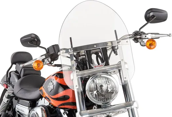 Parabrisas Mini Police SLIPSTREAMER WINDSHIELD MINI POLICE W/HANDLEBAR MOUNT - 15" - CLEAR para Harley Davidson