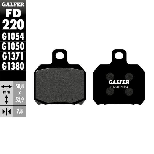 JUEGO PASTILLAS FRENO GALFER FD220-G1054 para Aprilia / Benelli / Bimota / Cagiva / Ducati / Moto Guzzi / Mv Agusta / Norton / Piaggio