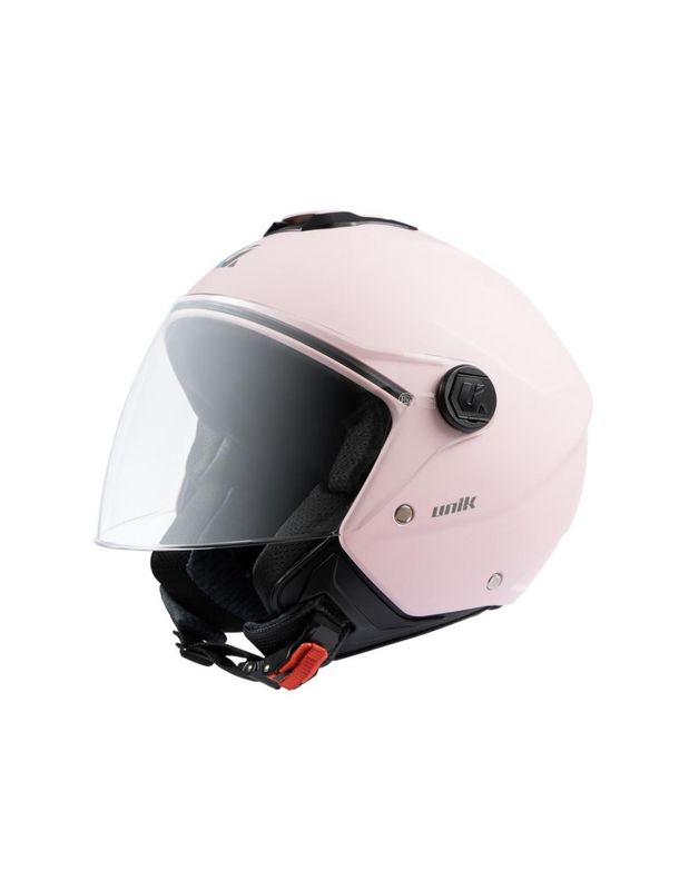 Casco jet UNIK VERTEX Baby Pink Mate Casco jet UNIK VERTEX Baby Pink Mate