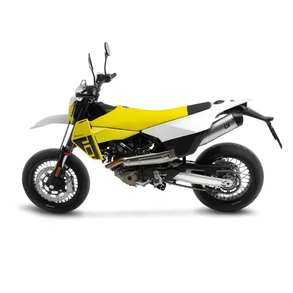 Silenciador Slip-On LV One Evo acero inoxidable LEOVINCE MUFFLER LV ONE EVO KTM 690 SMC / HUSQ 701 S/S