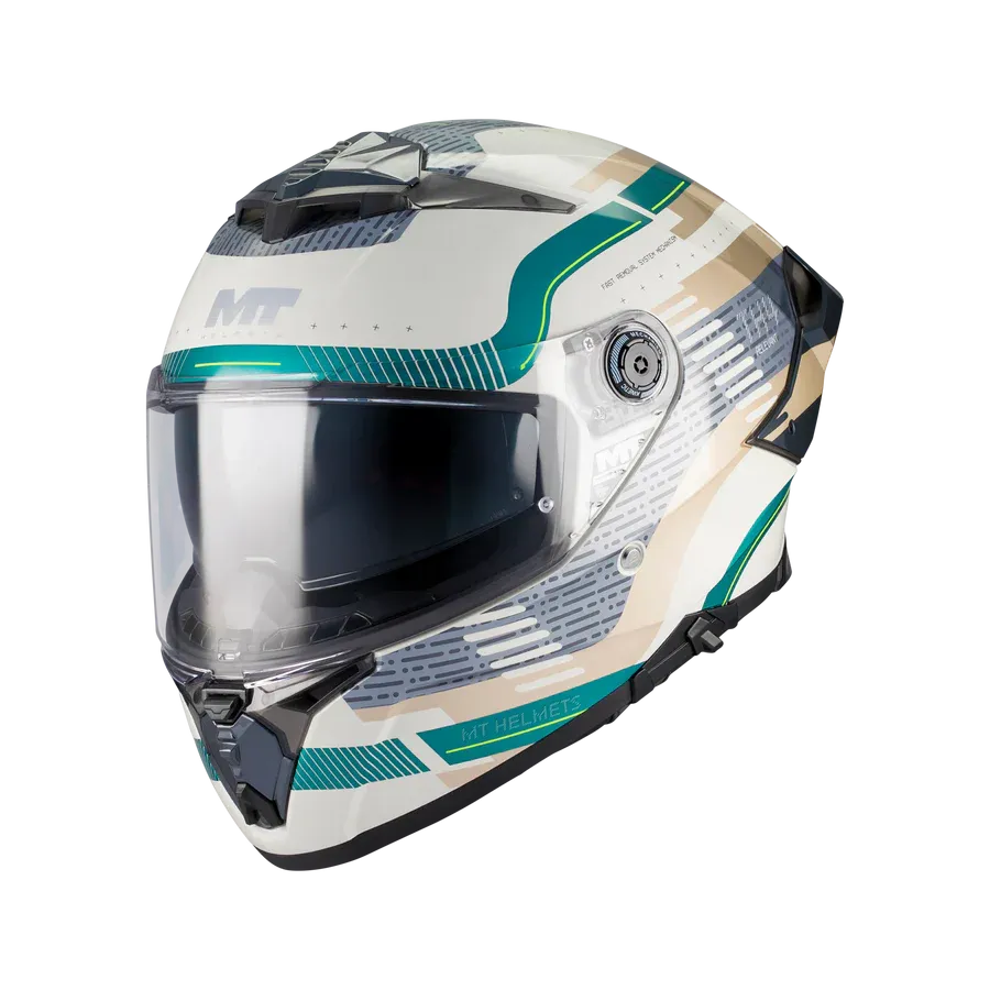 Casco MT THUNDER 4 R SV REVELANT C6 BRILLO
