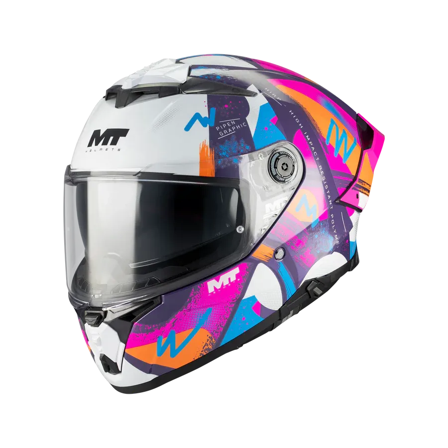 Casco MT THUNDER 4 R SV PIPEN C8 BRILLO Casco MT THUNDER 4 R SV PIPEN C8 BRILLO