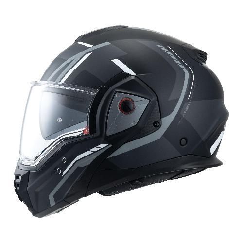 Casco Nzi Modular FASTBACK DUO SHADOW BLACK&ANTRACITE&SILVER MATT Casco Nzi Modular FASTBACK DUO SHADOW BLACK&ANTRACITE&SILVER MATT