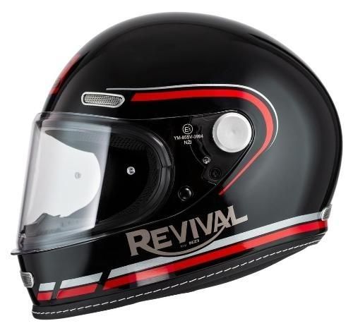 Casco Nzi REVIVAL PROFILO BLACK&RED Casco Nzi REVIVAL PROFILO BLACK&RED