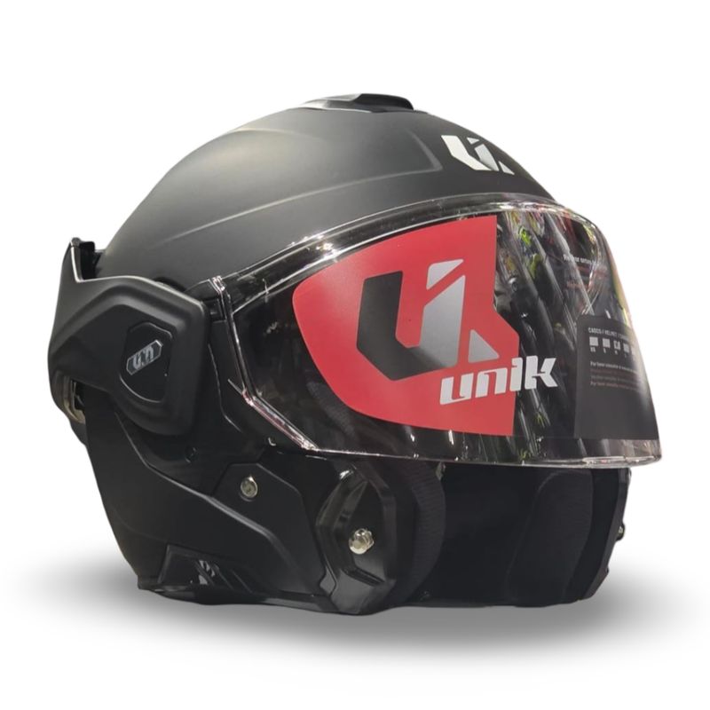 Casco Modular Unik Flip-Back Spectrum DV Negro Mate Casco Modular Unik Flip-Back Spectrum DV Negro Mate