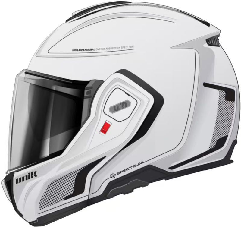 Casco Modular Unik Flip-Back Spectrum DV Dotty Blanco y Negro Casco Modular Unik Flip-Back Spectrum DV Dotty Blanco y Negro