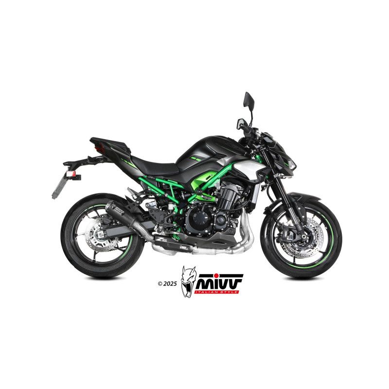Escape Mivv Slip-On MK3 Carbono Kawasaki Z900 2025-26