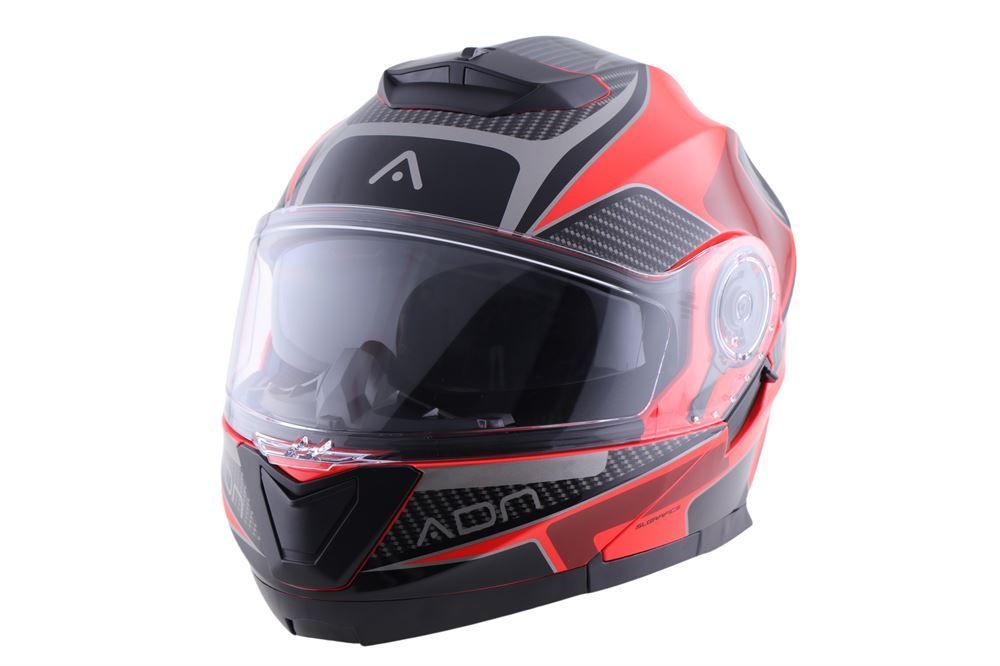 Casco Modular ADN AUDACE TOURER RED BLACK