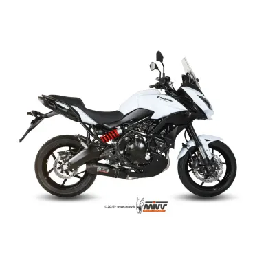 Escape MIVV 2 SLIP-ON OVAL CARBON CON TAPA CARBONO KAWASAKI VERSYS 650 2015-20