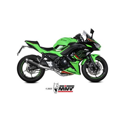 Mivv Escape Completo 2x1 GP Pro Black Kawasaki Ninja 650 / Z650 2024-26 (2 sondas lambda)
