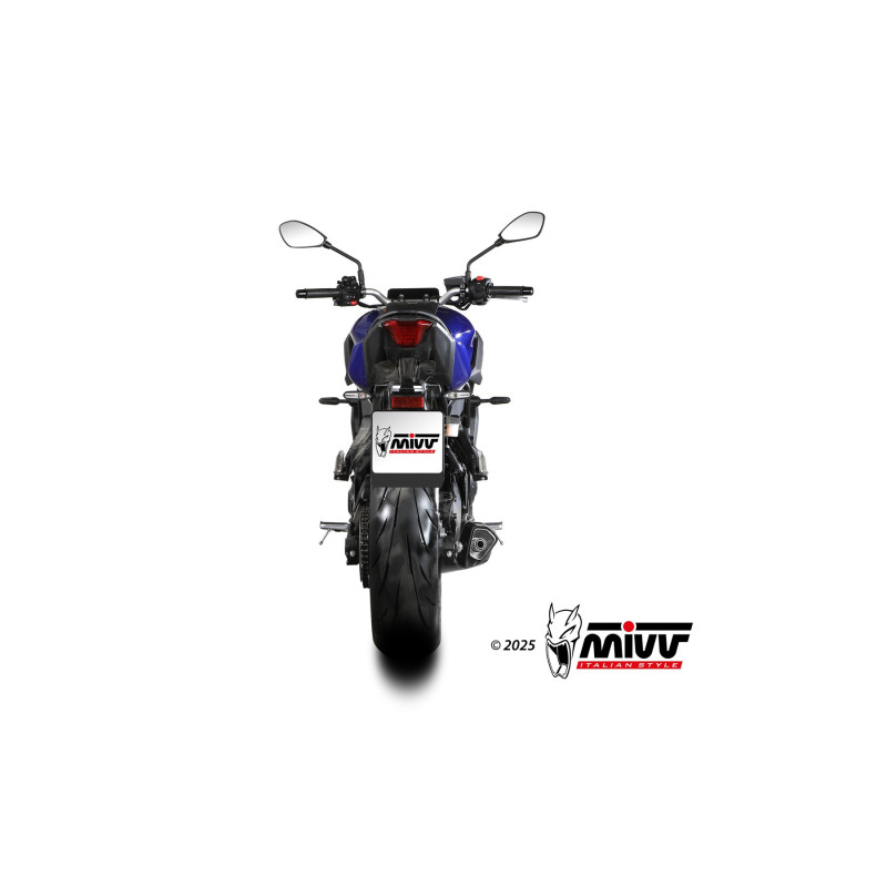 Mivv Escape Completo 2x1 DELTA RACE BLACK YAMAHA MT-07 2025-26