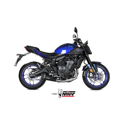 Mivv Escape Completo 2x1 DELTA RACE BLACK YAMAHA MT-07 2025-26