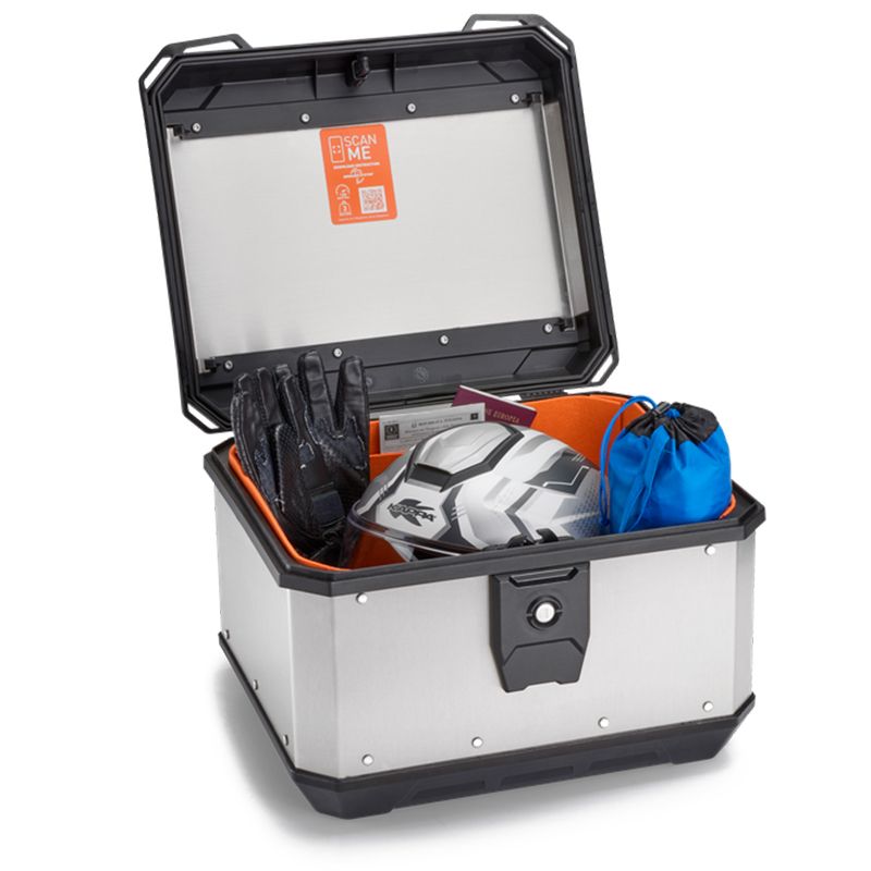 MALETA KAPPA ML 40LTS K´METROBOX ALUMINIO NATURAL MONOLOCK