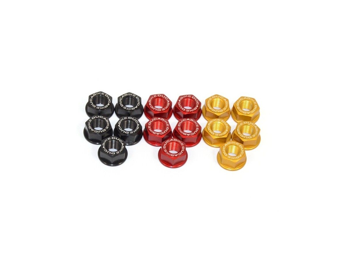 DUCABIKE 5DSB03 - JUEGO DE TUERCAS PARA EL SOPORTE DEL PIÑÓN TRASERO para APRILIA RS660 / RSV4 / TUONO DUCABIKE 5DSB03 - JUEGO DE TUERCAS PARA EL SOPORTE DEL PIÑÓN TRASERO para APRILIA RS660 / RSV4 / TUONO