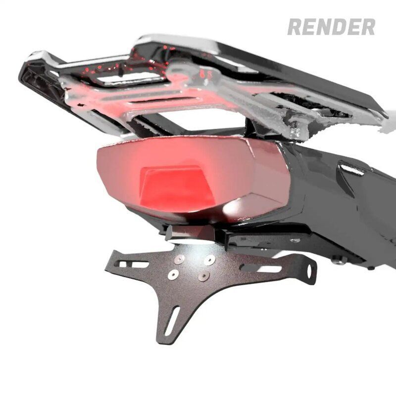 Portamatrículas R&G RACING - Negro para CFMoto 450 MT a partir de 2024.