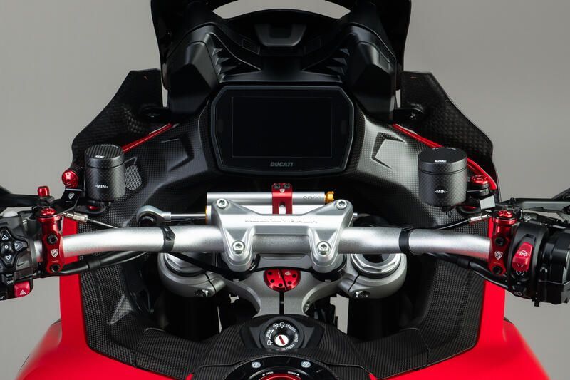 Cnc Racing Kit de amortiguadores de dirección para Ducati Multistrada V2 MY2025 Cnc Racing Kit de amortiguadores de dirección para Ducati Multistrada V2 MY2025